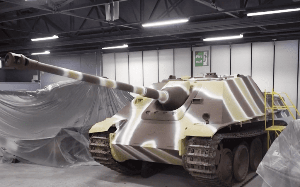 repainting world war two tank